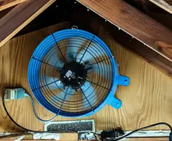 attic fan services with installed attic ventilation fan system in Kansas City, MO